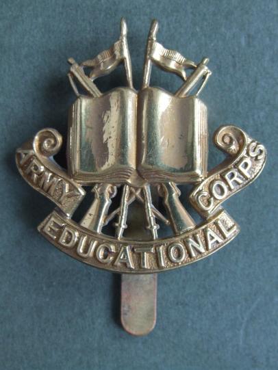 British Army The Army Education Corps 1927 Pattern Cap Badge