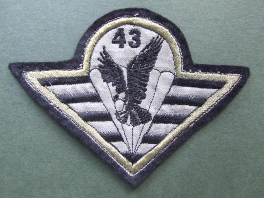 Czech Republic 4th Rapid Deployment Brigade 43rd Airborne Battalion Shoulder Patch