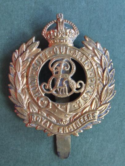 British Army The Corps of Royal Engineers KEVII Cap Badge