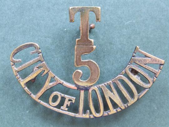 British Army The 5th London Regiment Shoulder Title