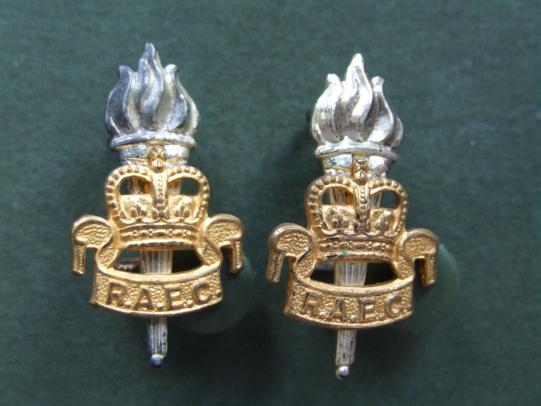 British Army Post 1953 Royal Army Education Corps Officers' Collar Badges