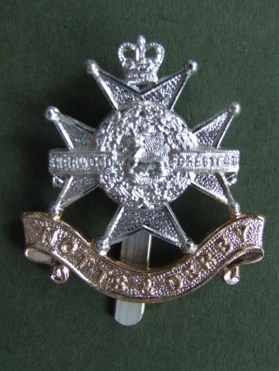 British Army Post 1953 Sherwood Foresters (Nottinghamshire and Derbyshire Regiment) Cap Badge