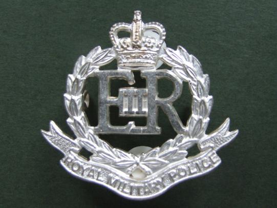 British Army EIIR Royal Military Police Officer's Service Dress Cap Badge