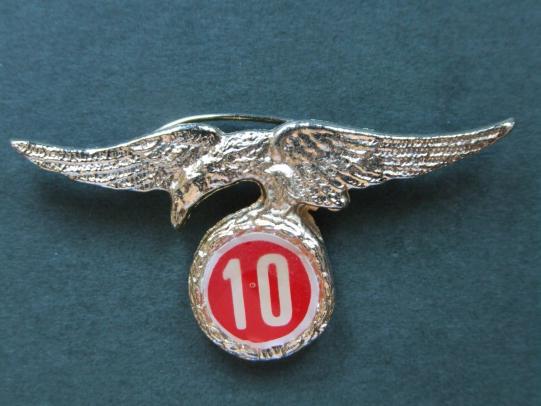 Spain Airborne 10 Parachute Jumps Award Badge