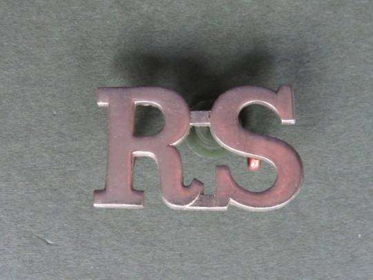 British Army Post WW2 Royal Scots Tropical Dress Shoulder Title