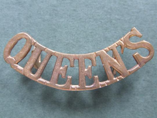 British Army The Queen's Royal Regiment (West Surrey) Shoulder Title