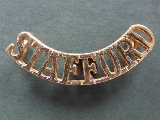 British Army Post 1959 The Staffordshire Regiment Officer's Shoulder Title