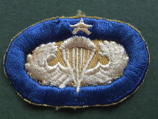 USA Army 53rd Quartermaster Detachment (Airdrop Support) Senior Parachute Wings Oval