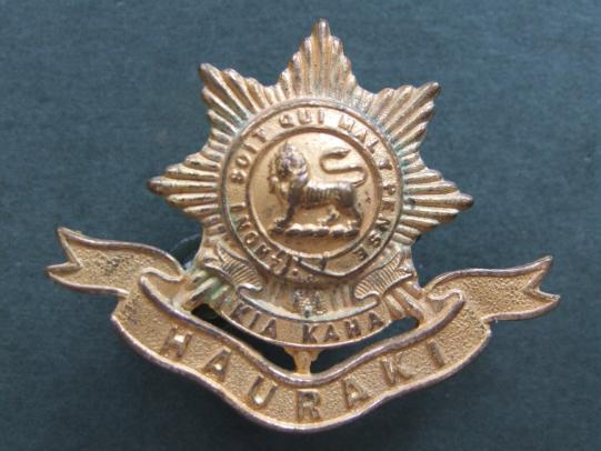 New Zealand The 6th (Hauraki) Regiment Officer's Cap Badge