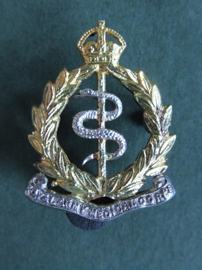 British Army Post 1904 Royal Army Medical Corps Officer's Collar Badge