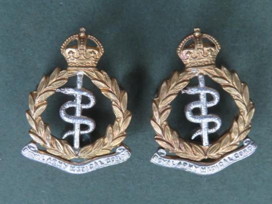 British Army Post 1904 Royal Army Medical Corps Officer's Collar Badges