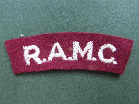 British Army Royal Army Medical Corps Shoulder Title