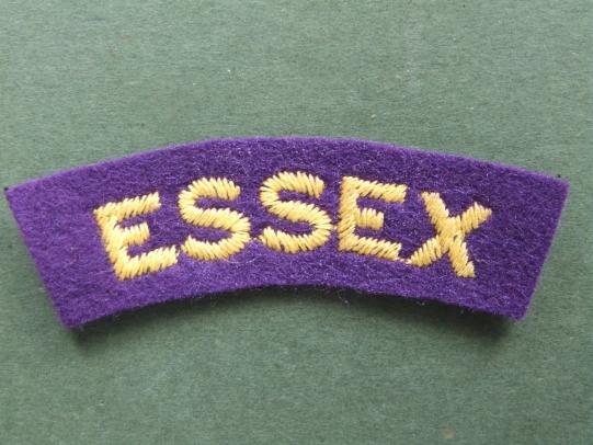 British Army The Esssex Regiment Shoulder Title