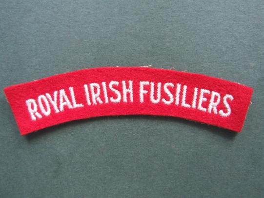 British Army WW2 Period Royal Irish Fusiliers Shoulder Title