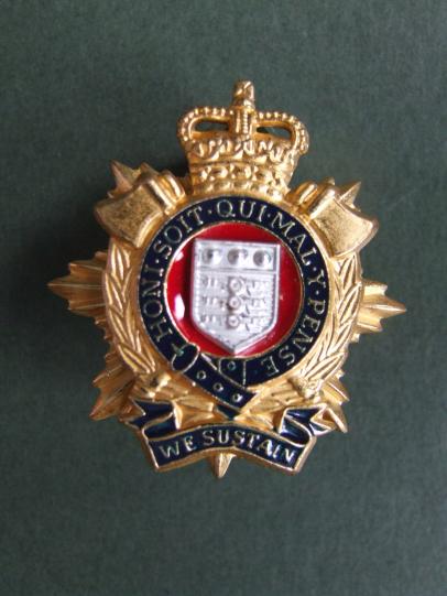 British Army Royal Logistic Corps Officer's Service Dress Cap Badge
