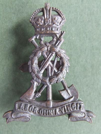 British Army Pre 1953 Royal Pioneer Corps Officer's Service Dress Cap Badge