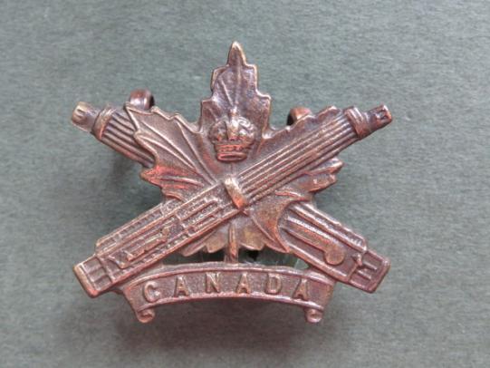 Canada WW1 C.E.F. Machine Gun Battalion Collar Officer's Badge