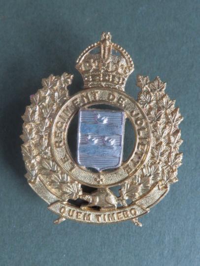 Canada 1935-1941 Le Regiment De Joliette Cap Badge