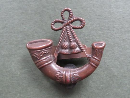 British Army Light Infantry Officer's Service Dress Cap Badge