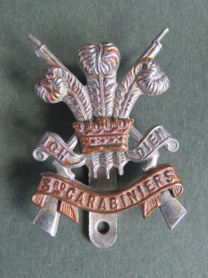 British Army 3rd Carabiniers (Prince of Wales's Dragoon Guards) Cap Badge