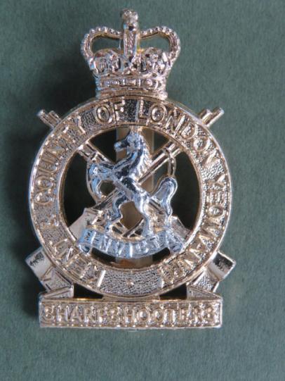 British Army The Kent & County of London (Sharp Shooters) Yeomanry Cap Badge