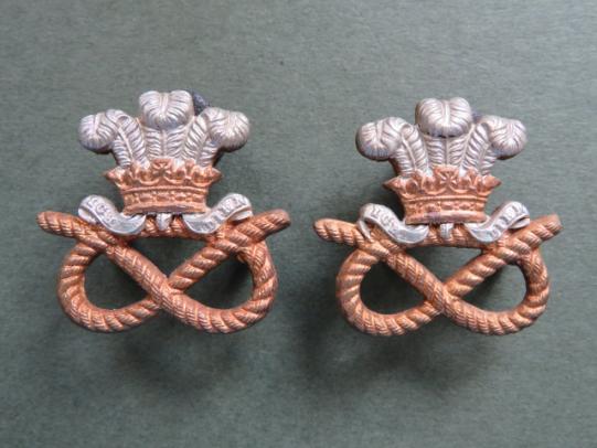 British Army The North Staffordshire Regiment Collar Badges