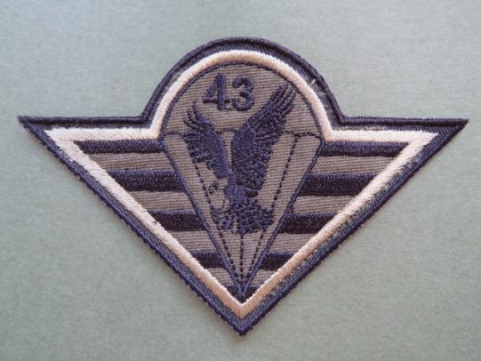 Czech Republic 4th Rapid Deployment Brigade 43rd Airborne Battalion Shoulder Patch