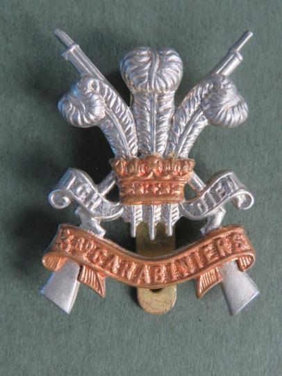 British Army 3rd Carabiniers (Prince of Wales's Dragoon Guards) Cap Badge