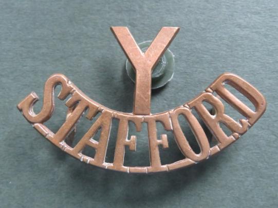 British Army The Staffordshire Yeomanry (Prince of Wales's Own) Shoulder Title