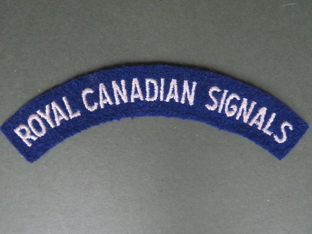 Canada WW2 Royal Canadian Signals Shoulder Title