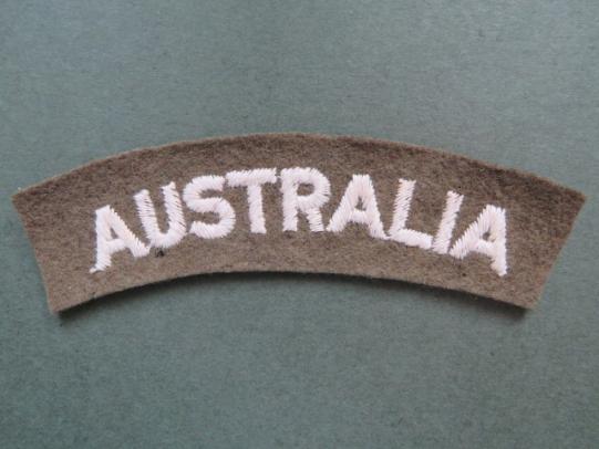 Australia WW2 Period Shoulder Title