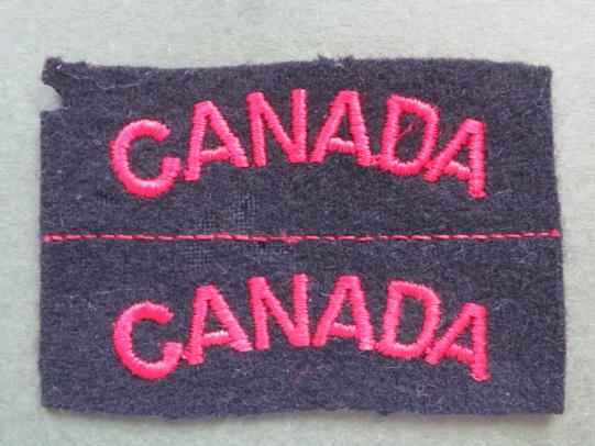 Canada WW2 Shoulder Titles