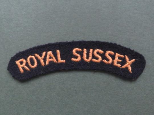 British Army The Royal Sussex Regiment Shoulder Title