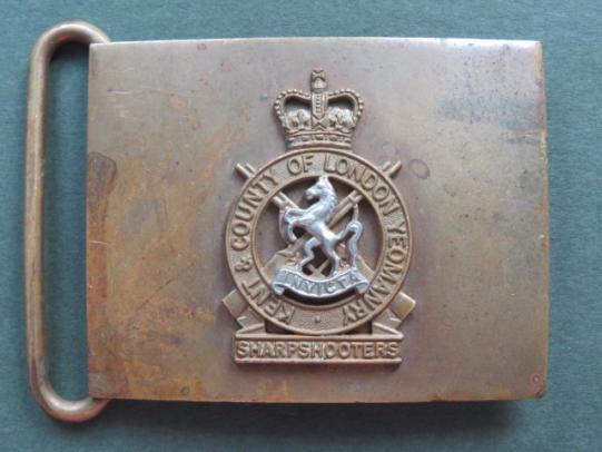 British Army Kent & County of London Waist Belt Buckle