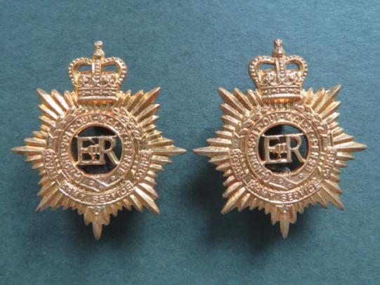 British Army EIIR Royal Army Service Corps Collar Badges