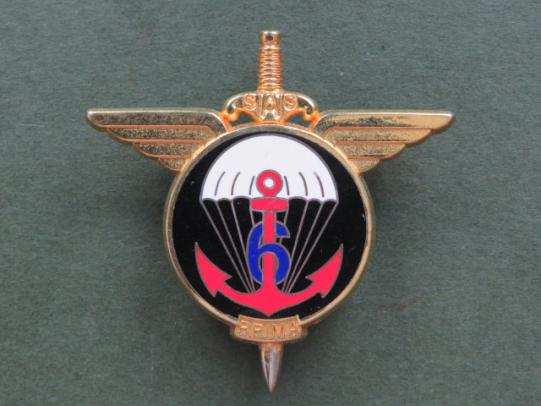 France 6e R.P.I.M.a (Regiment Parachutiste d' Infanterie de Marine) Pocket Crest