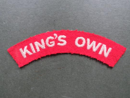 British Army 1950's King's Own Royal Regiment Shoulder Title