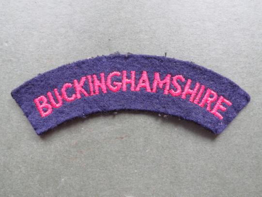 British Army 1950's The Buckinghamshire Regiment (TA), Royal Artillery Shoulder Title
