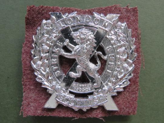 British Army The 14th London Regiment (London Scottish) Cap Badge