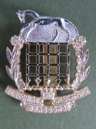 British Army The Berkshire and Westminster Dragoons Cap Badge