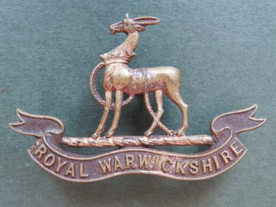 British Army The Royal Warwickshire Regiment Officer's Collar Badge