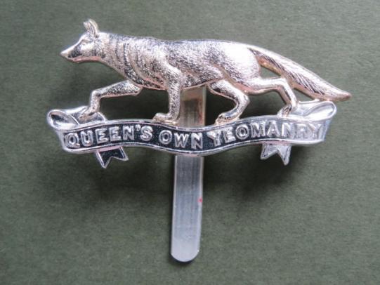 British Army The Queen's Own Yeomanry Cap Badge