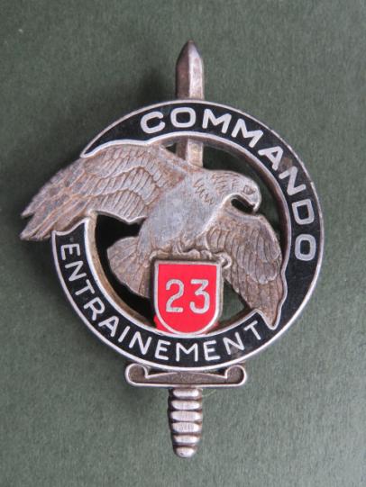 France C.E.C.23rd R.I.M.a COMMANDO ENTRAINEMENT Pocket Crest