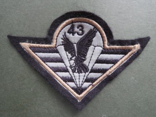 Czech Republic 4th Rapid Deployment Brigade 43rd Airborne Battalion Shoulder Patch