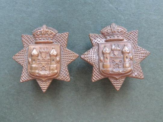 British Army Pre 1901 The East Surrey Regiment Collar Badges