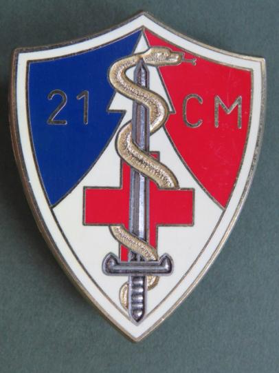 France Army 21e Compagnie Médicale Pocket Crest