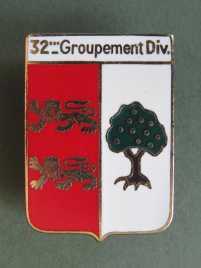 France 32e Groupement Divisionnaire Pocket Crest