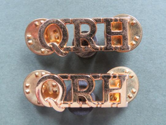 British Army The Queen's Royal Hussars Shoulder Title