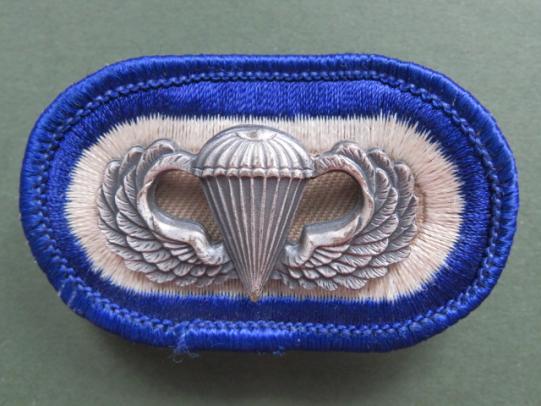 USA Army Basic Parachute Wings & 34th Quartermaster Company (Airborne) Oval