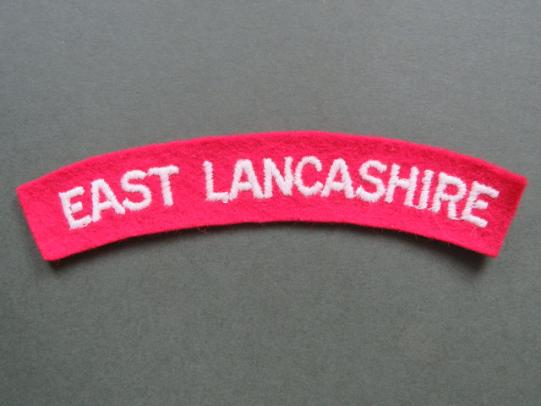 British Army WW2 The East Lancashire Regiment Shoulder Title